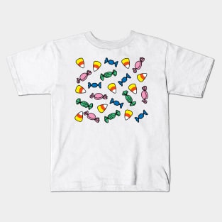 Halloween Candy Pattern Kids T-Shirt